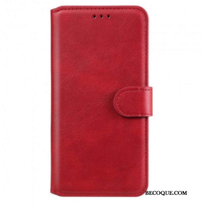 Etui Folio do Oppo Reno 6 5G Jednolity Kolor