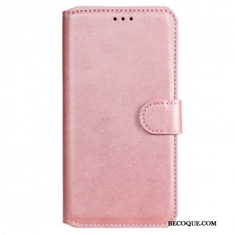 Etui Folio do Oppo Reno 6 5G Jednolity Kolor