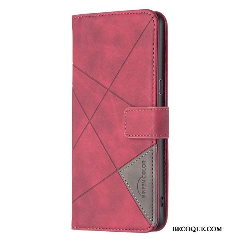 Etui Folio do Oppo Reno 7 Binfen Color Skórzana Stylizacja