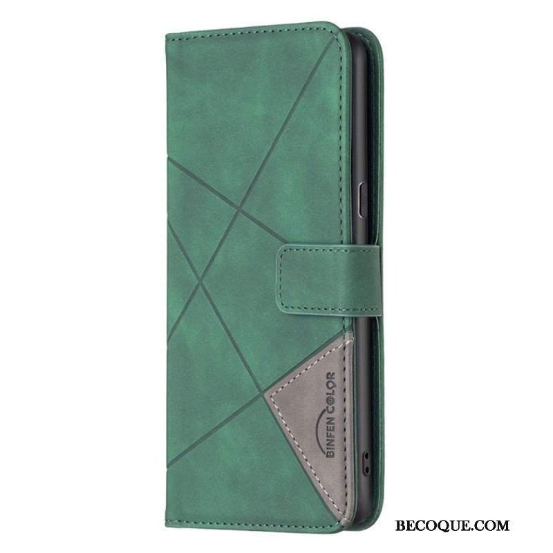 Etui Folio do Oppo Reno 7 Binfen Color Skórzana Stylizacja