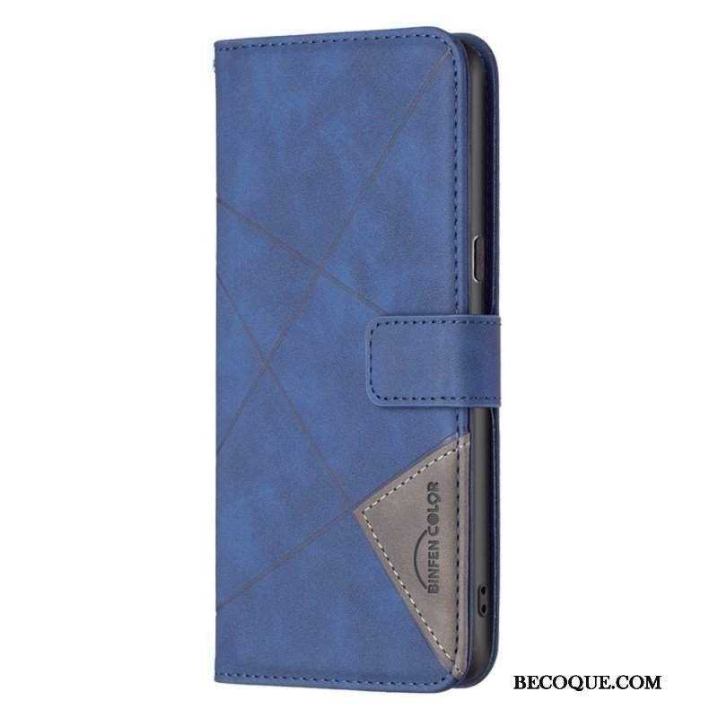 Etui Folio do Oppo Reno 7 Binfen Color Skórzana Stylizacja