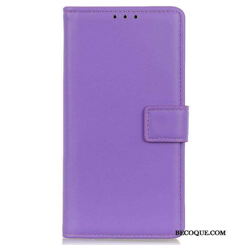 Etui Folio do Oppo Reno 7 Zwykła Sztuczna Skóra