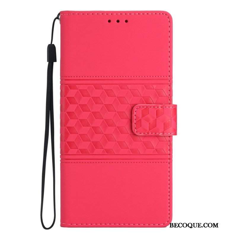 Etui Folio do Oppo Reno 8 Kostki 3d