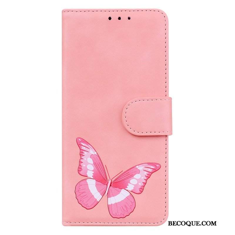 Etui Folio do Oppo Reno 8 Lite Motyl