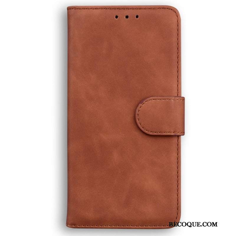 Etui Folio do Oppo Reno 8 Skórzany Efekt Couture