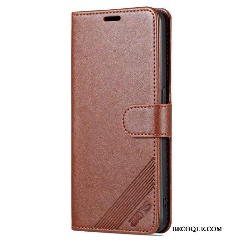 Etui Folio do Oppo Reno 8 Sztuczna Skóra Azns