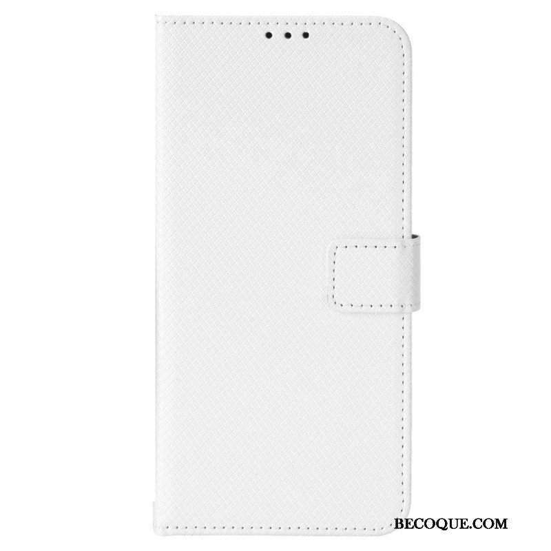 Etui Folio do Oppo Reno 8 z Łańcuch Stylowa Sztuczna Skóra Z Paskami