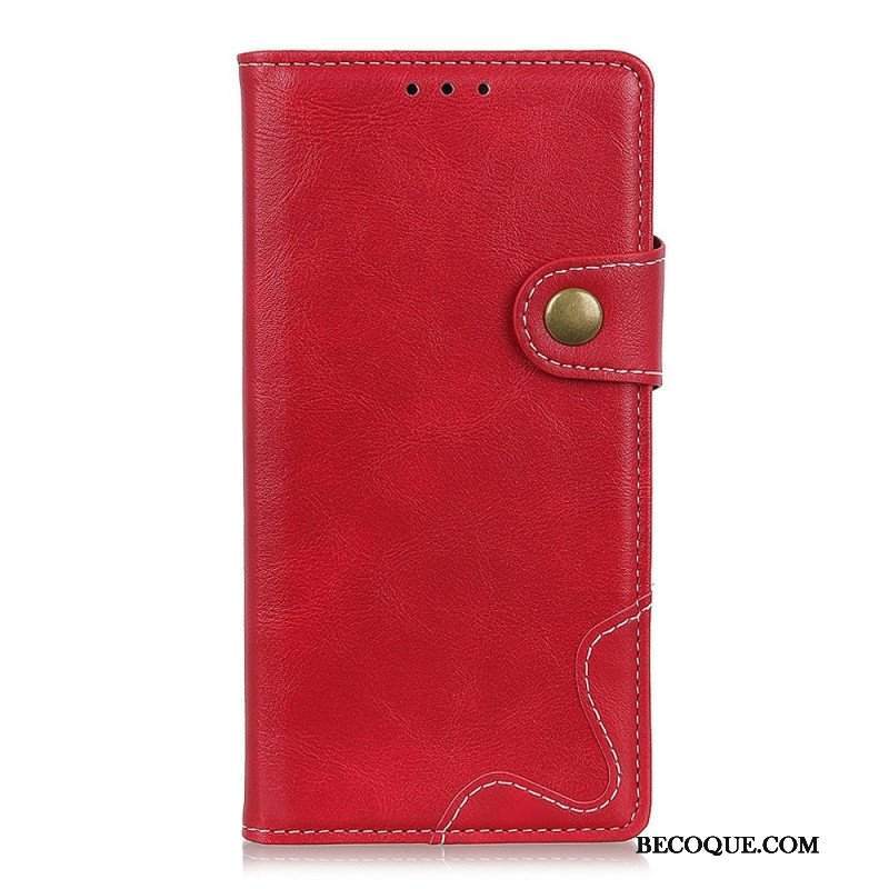 Etui Folio do Poco F4 Fantazyjne Szwy