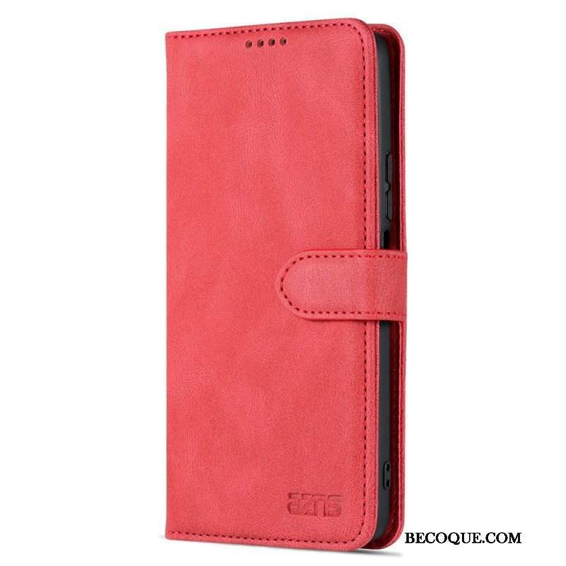 Etui Folio do Poco F4 Stylizacja Skóry Azns