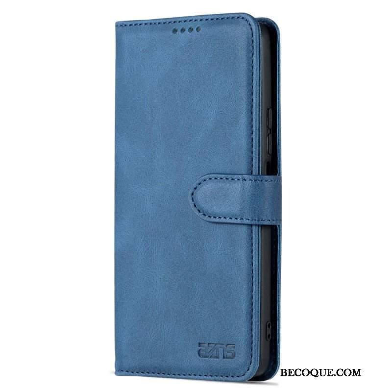 Etui Folio do Poco F4 Stylizacja Skóry Azns