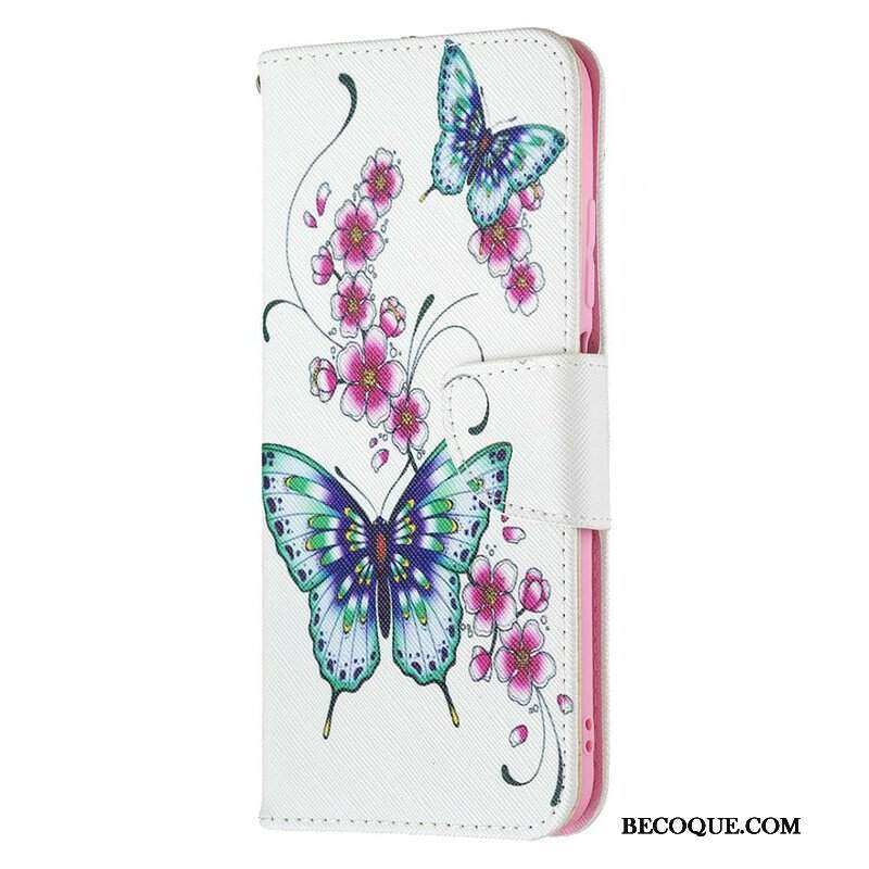 Etui Folio do Poco M3 Pro 5G Cudowne Motyle