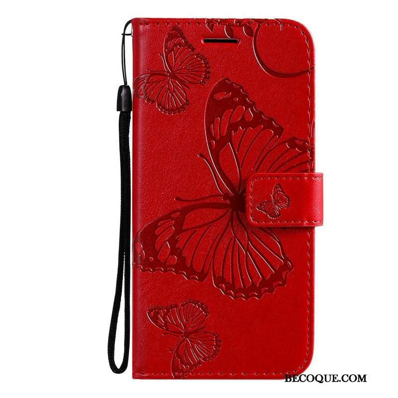 Etui Folio do Poco M3 Pro 5G Gigantyczne Motyle