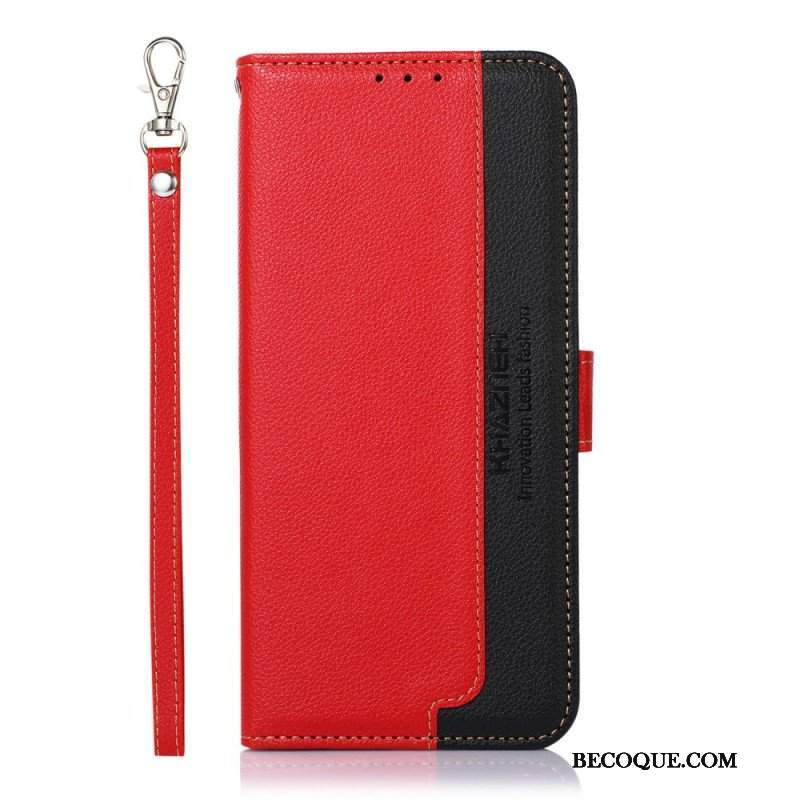 Etui Folio do Poco M4 Pro 5G Rfid Khazneh W Stylu Liczi