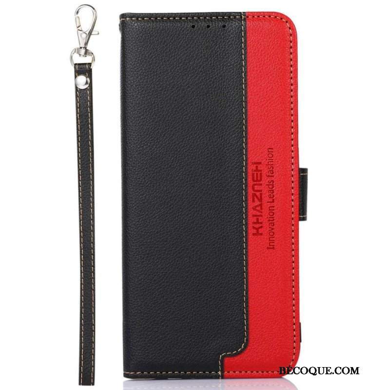 Etui Folio do Poco M5 Rfid Khazneh W Stylu Liczi