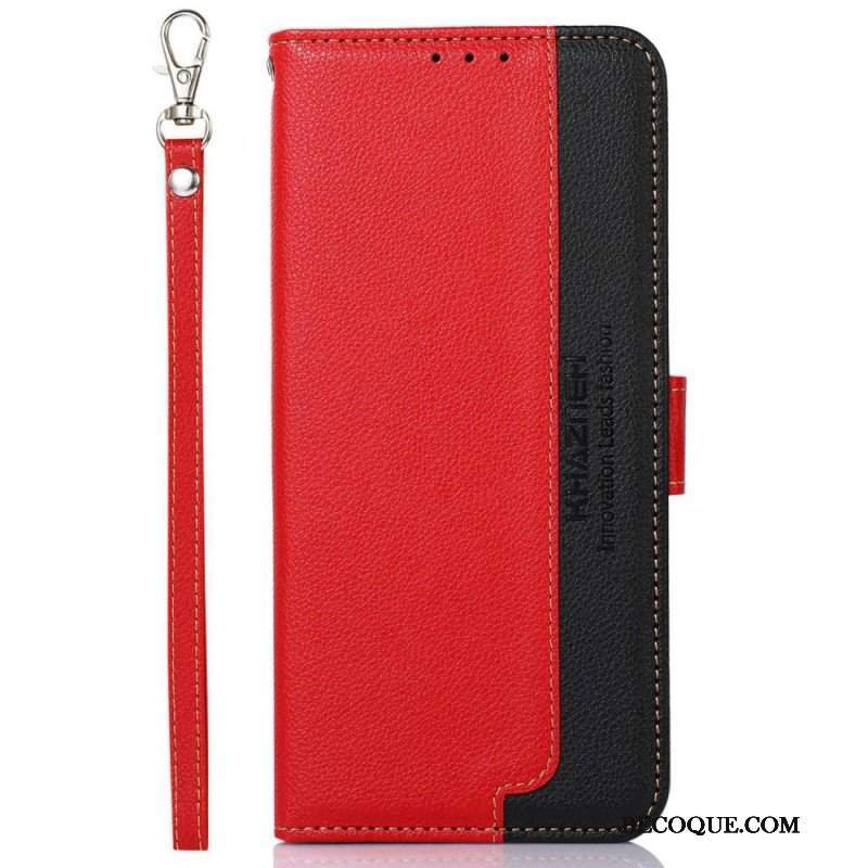 Etui Folio do Poco M5 Rfid Khazneh W Stylu Liczi