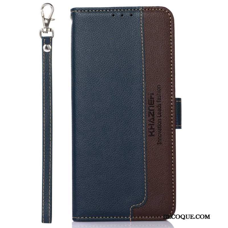 Etui Folio do Poco M5 Rfid Khazneh W Stylu Liczi