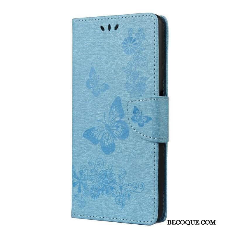 Etui Folio do Poco X3 / X3 Pro / X3 NFC Tylko Motyle Ze Smyczą