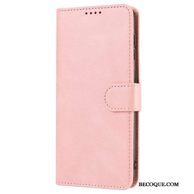 Etui Folio do Poco X4 Pro 5G Skórzany Styl Z Paskiem