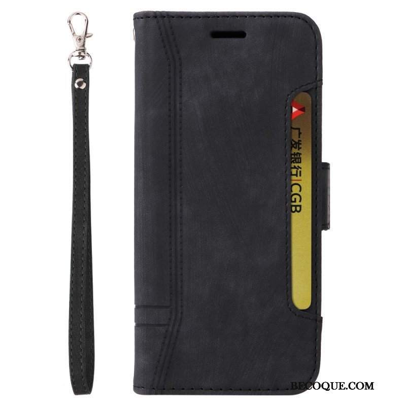 Etui Folio do Poco X5 5G Betopnice Przednie Etui Na Karty