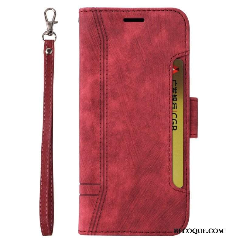 Etui Folio do Poco X5 5G Betopnice Przednie Etui Na Karty