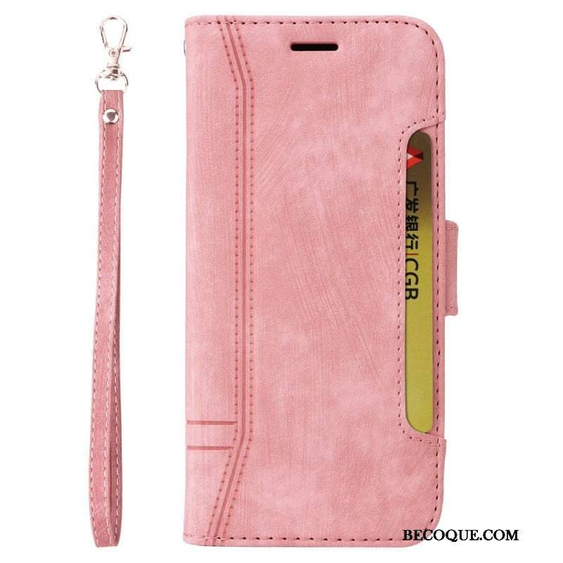 Etui Folio do Poco X5 5G Betopnice Przednie Etui Na Karty