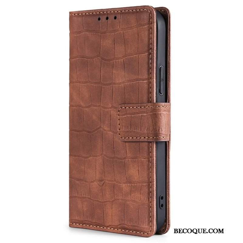 Etui Folio do Poco X5 5G Krokodyl