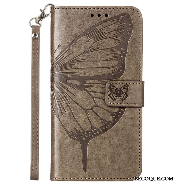 Etui Folio do Poco X5 5G Kwiatowy Motyl