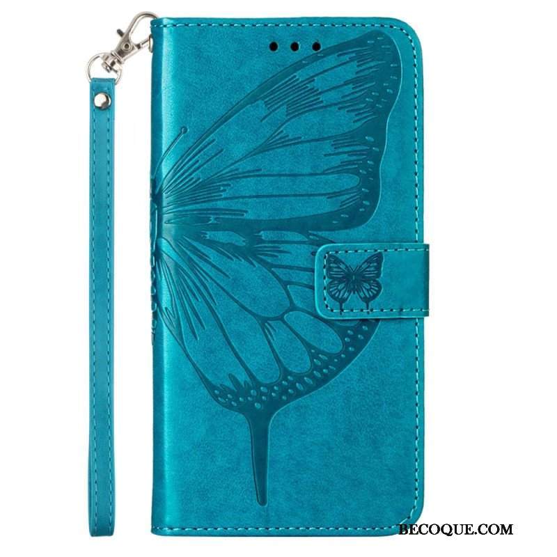 Etui Folio do Poco X5 5G Kwiatowy Motyl