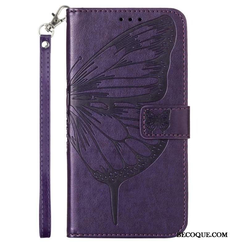 Etui Folio do Poco X5 5G Kwiatowy Motyl