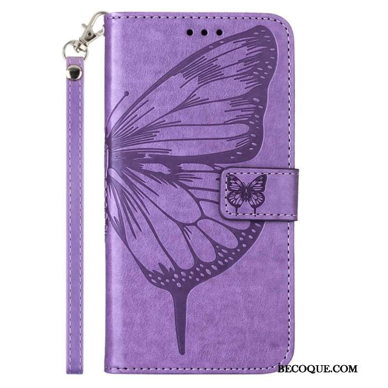 Etui Folio do Poco X5 5G Kwiatowy Motyl