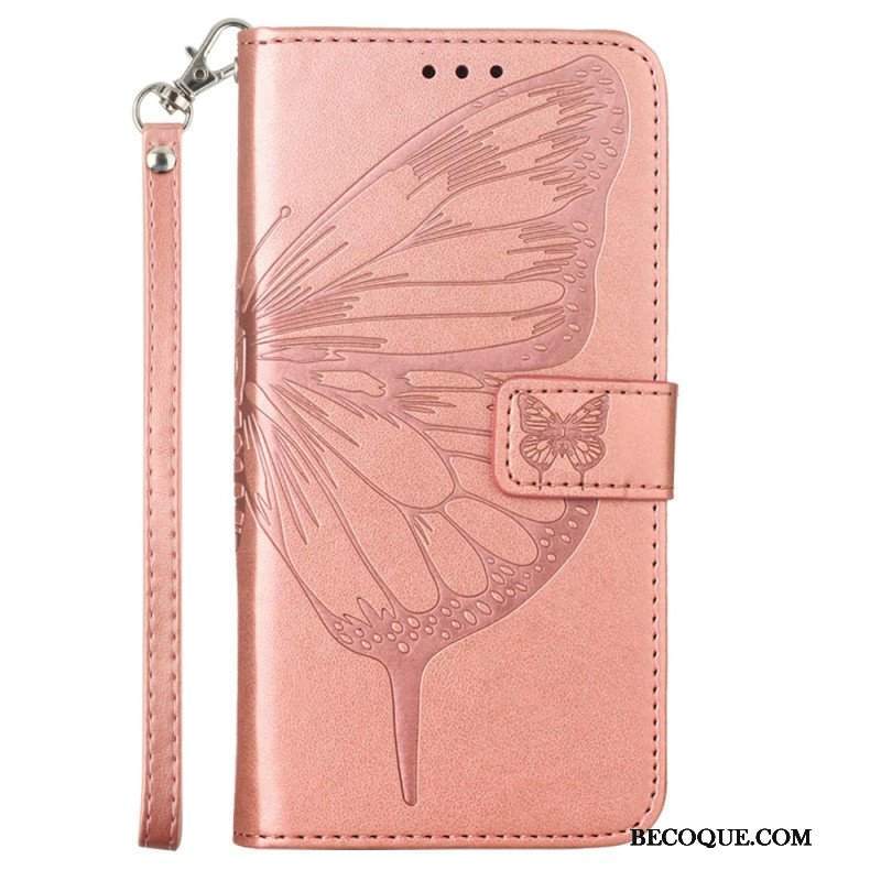 Etui Folio do Poco X5 5G Kwiatowy Motyl