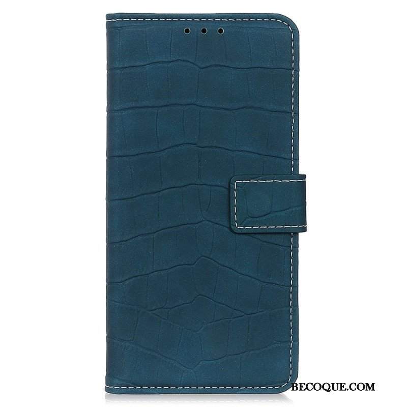 Etui Folio do Poco X5 5G Moc Krokodyla