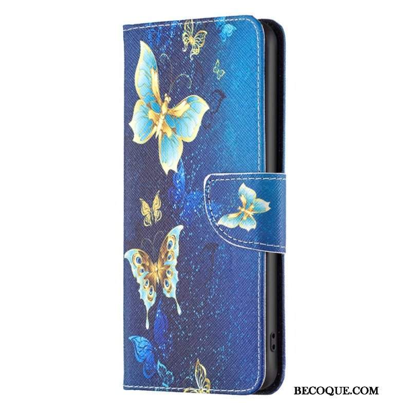 Etui Folio do Poco X5 5G Motyle