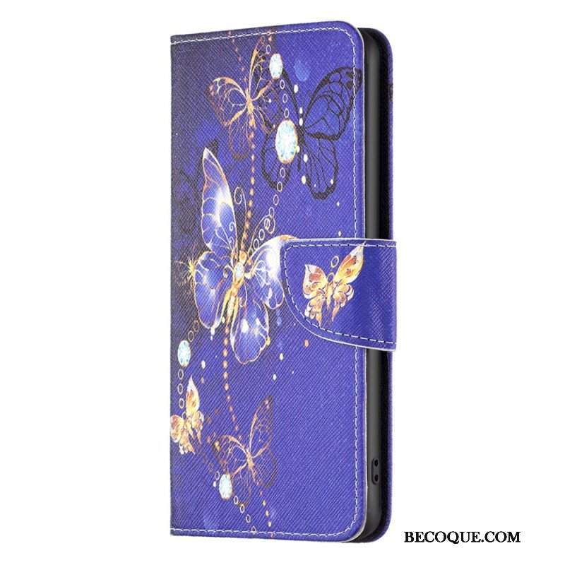 Etui Folio do Poco X5 5G Motyle