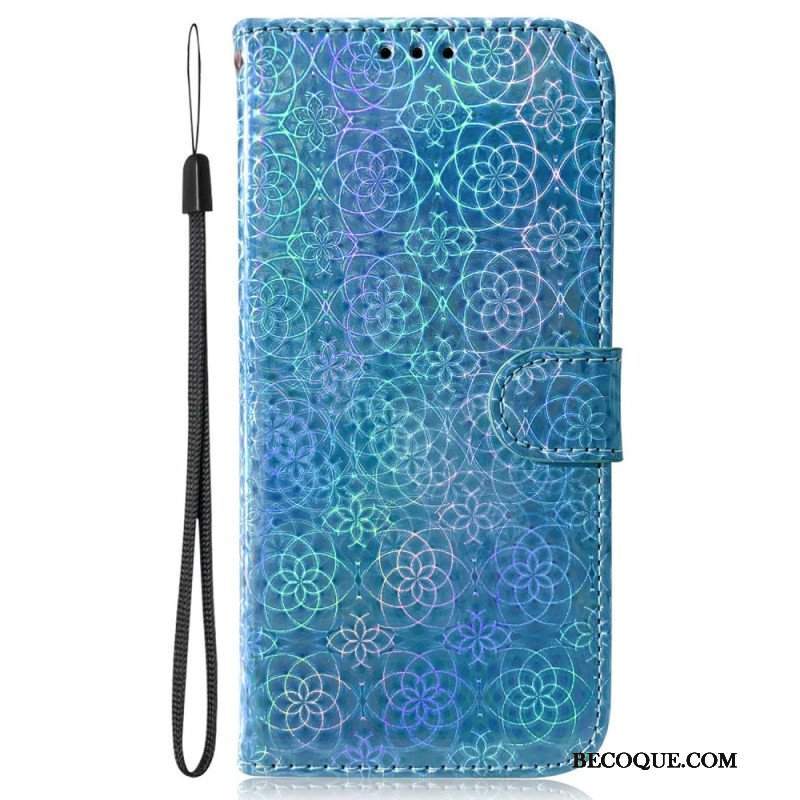 Etui Folio do Poco X5 5G Styl Dyskotekowy