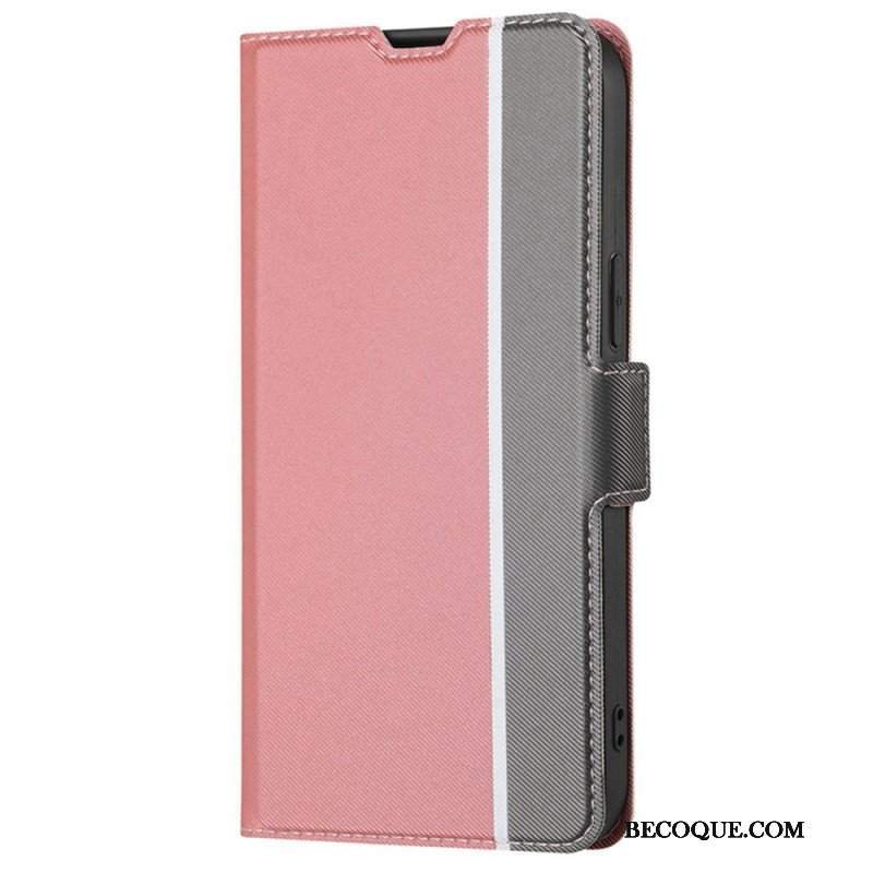 Etui Folio do Poco X5 5G Ultra Cienki Dwukolorowy