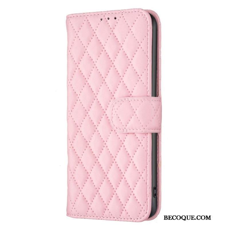 Etui Folio do Poco X5 Pro 5G Pikowany Binfen Kolor