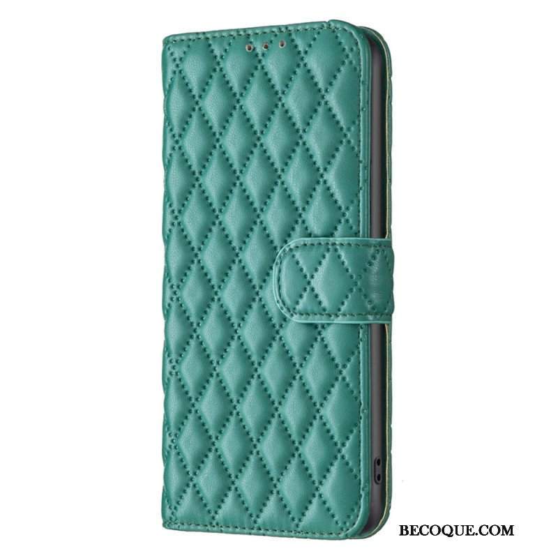 Etui Folio do Poco X5 Pro 5G Pikowany Binfen Kolor