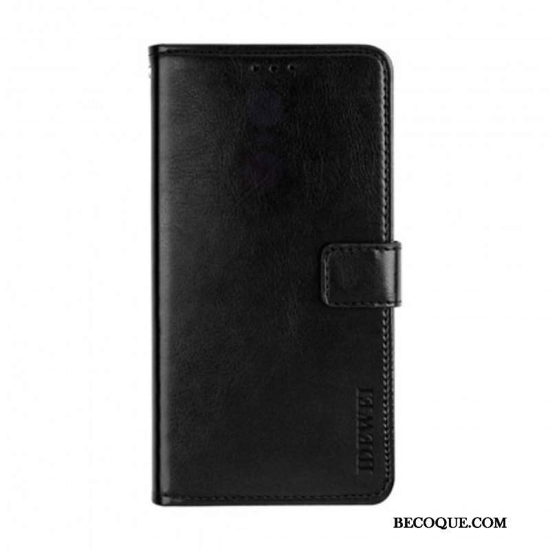 Etui Folio do Realme 8 5G Imitacja Skóry Idewei