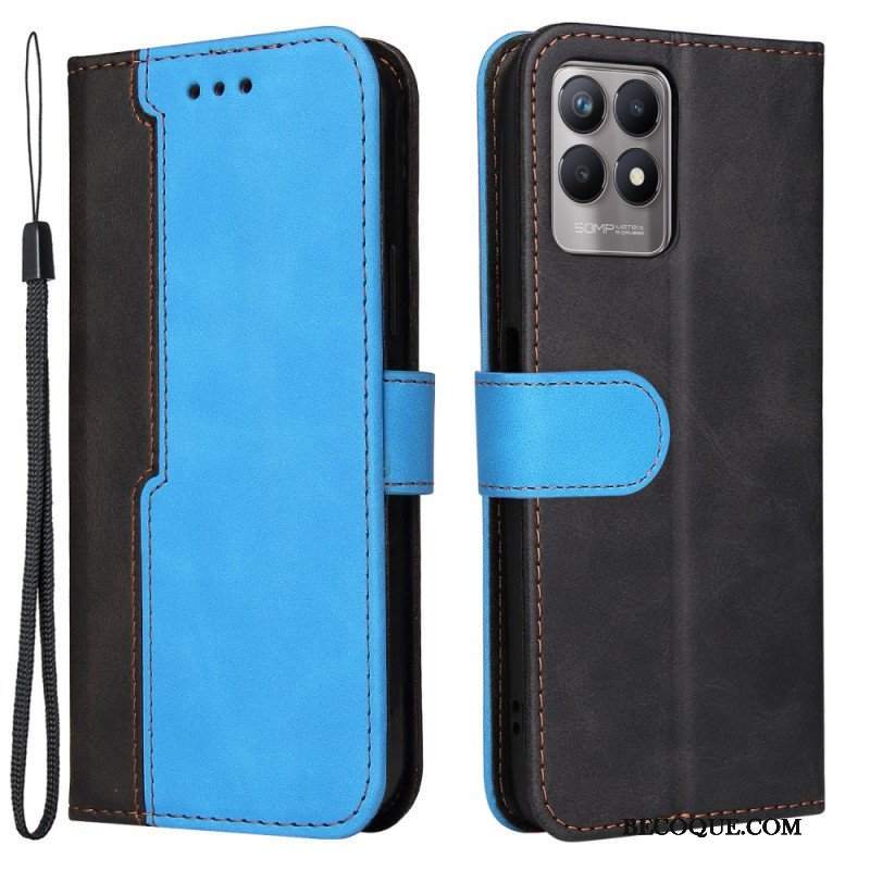 Etui Folio do Realme 8i Dwutonowy