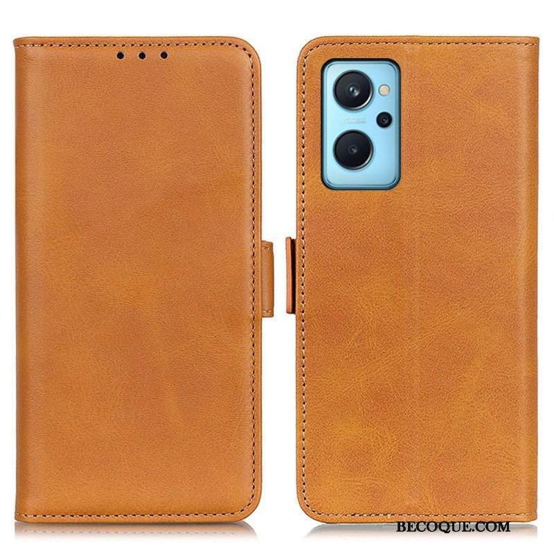 Etui Folio do Realme 9i Miękka Sztuczna Skóra