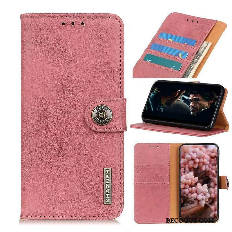 Etui Folio do Realme C11 Imitacja Skóry Khazneh