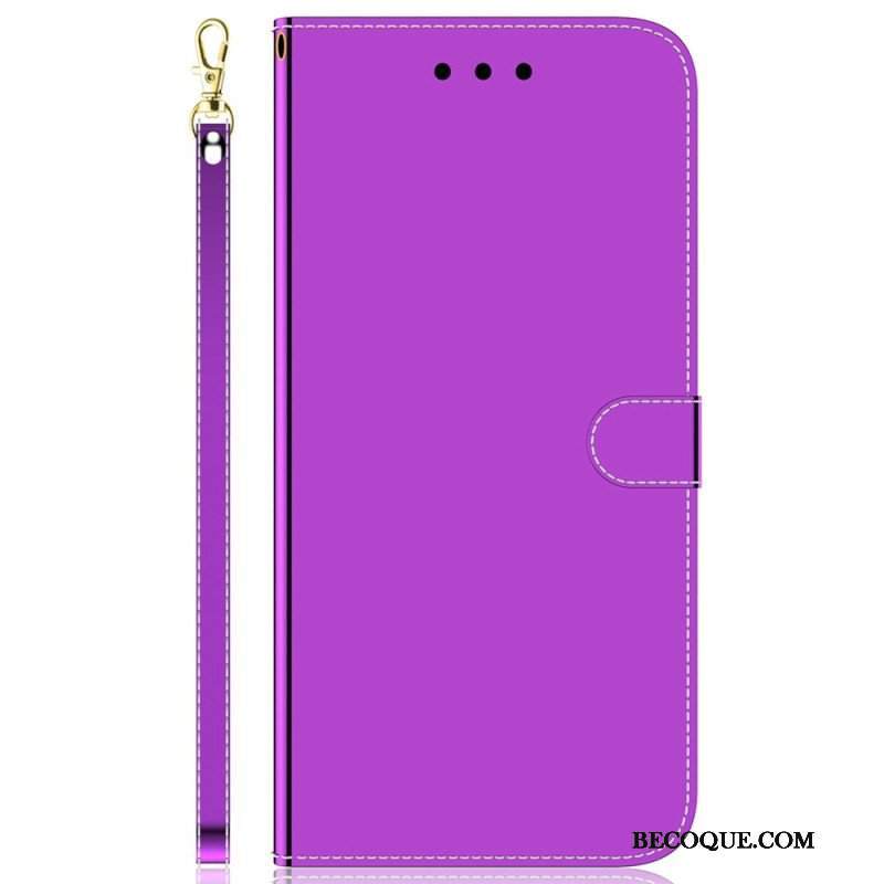 Etui Folio do Realme C31 W Sztucznej Skórze Z Paskiem