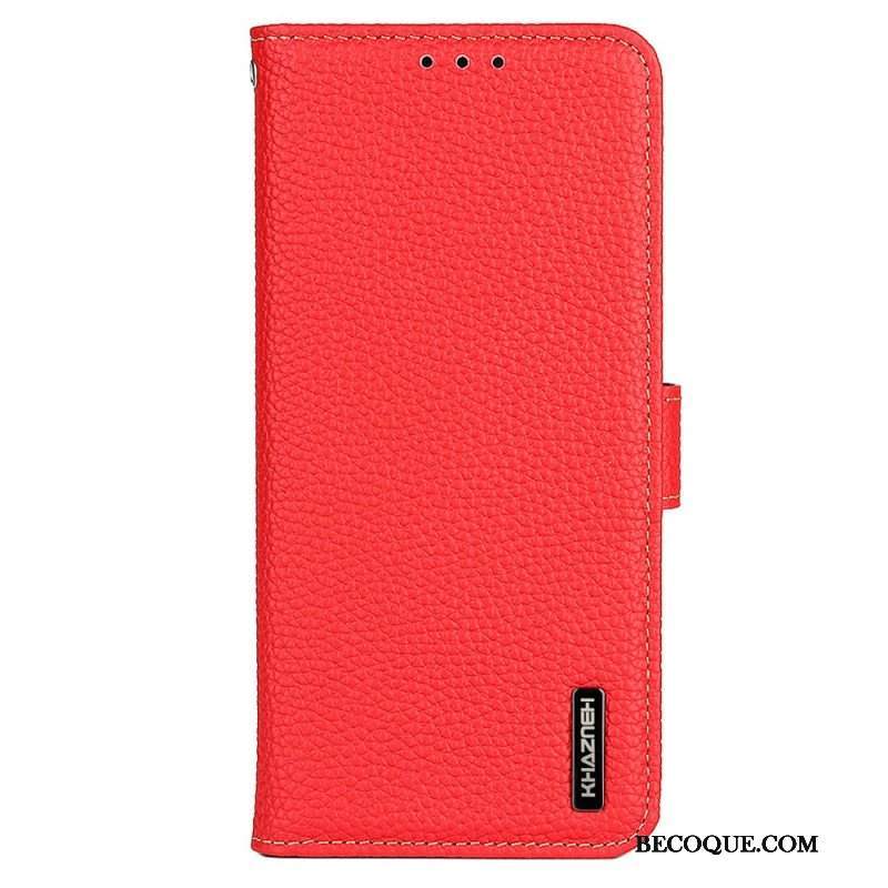 Etui Folio do Realme C35 Khazneh Skóra Liczi