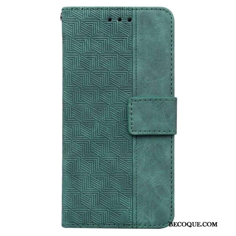 Etui Folio do Realme GT Neo 3 Wzory Geometryczne