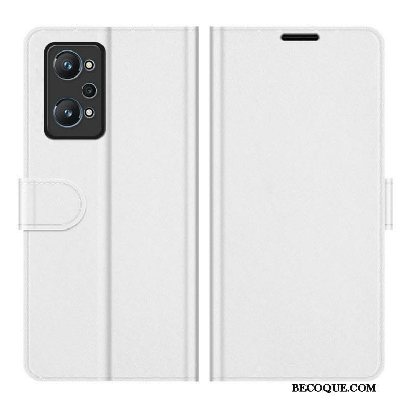 Etui Folio do Realme GT Neo 3T / Neo 2 Designerski Efekt Skóry