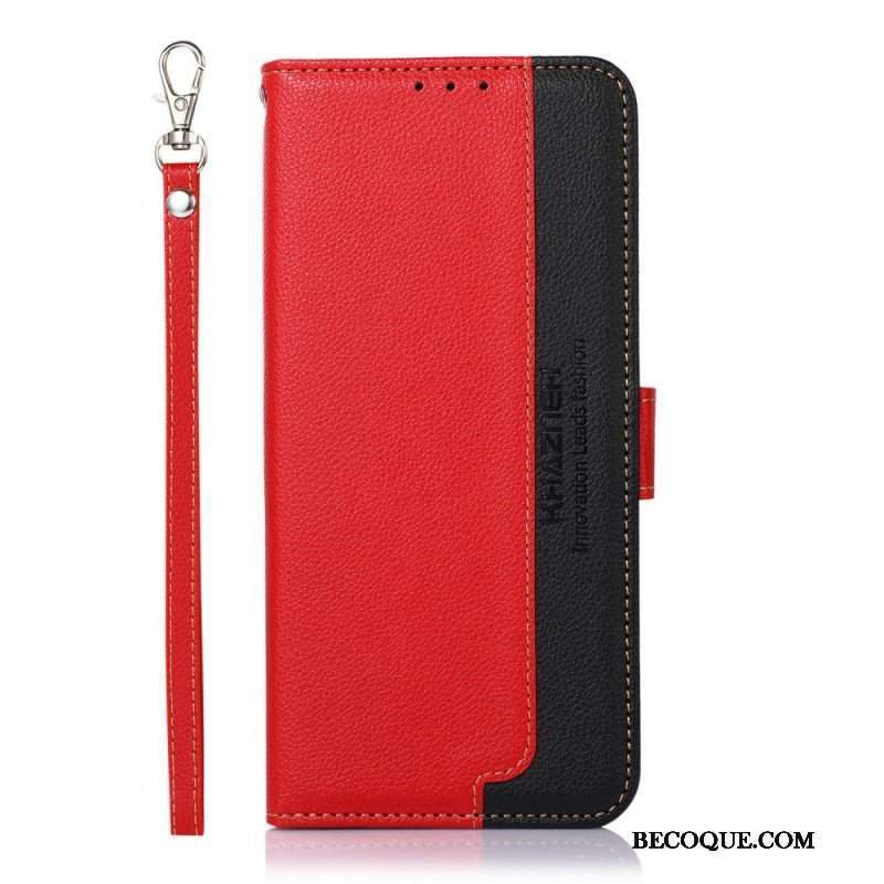 Etui Folio do Samsung Galaxy A13 5G / A04s Rfid Khazneh W Stylu Liczi