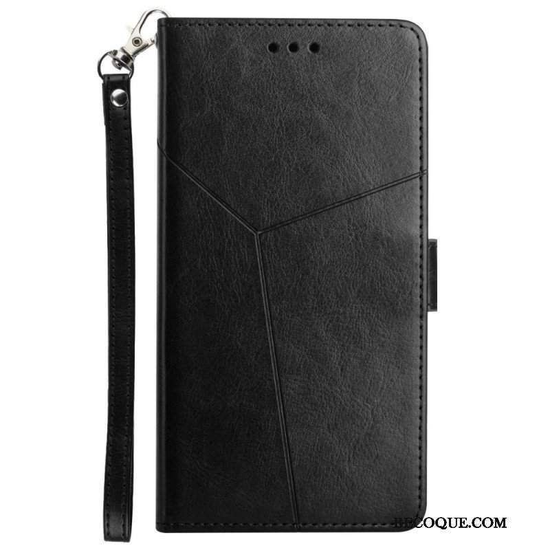 Etui Folio do Samsung Galaxy A13 5G / A04s Stylowa Skórzana Konstrukcja Geo Y