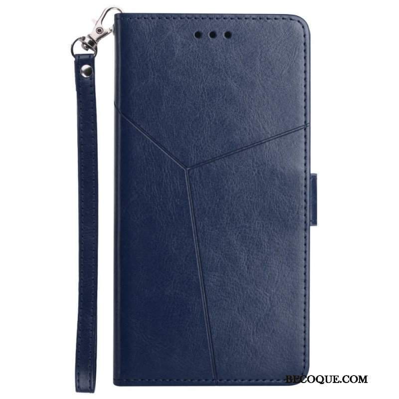 Etui Folio do Samsung Galaxy A13 5G / A04s Stylowa Skórzana Konstrukcja Geo Y