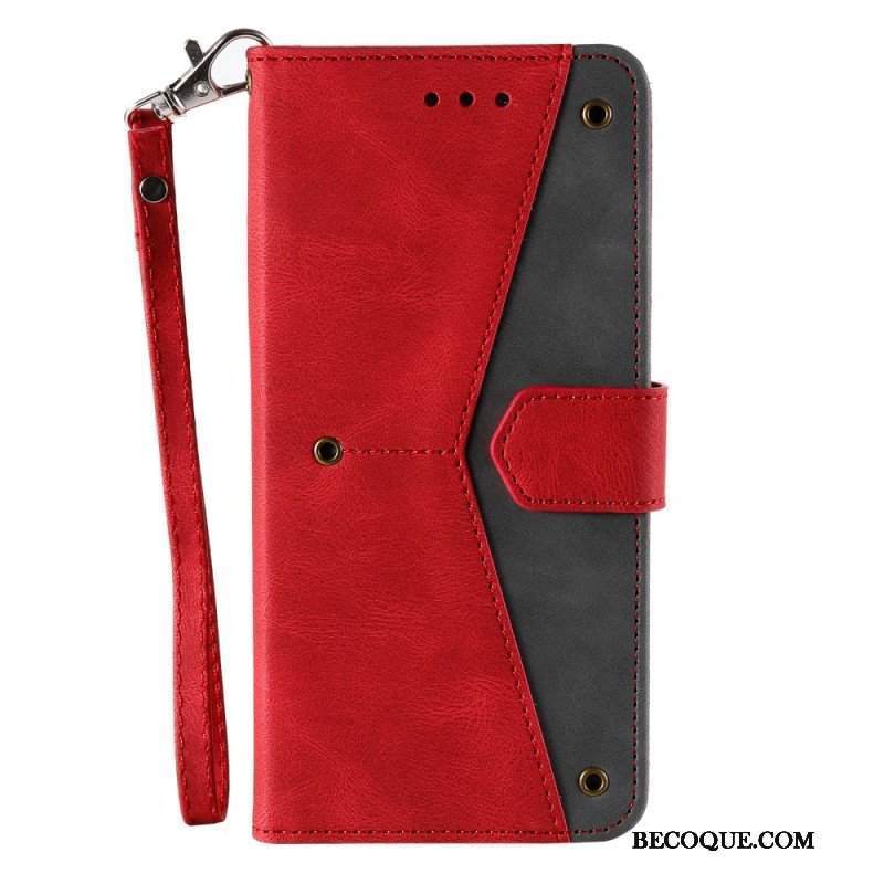 Etui Folio do Samsung Galaxy A13 5G / A04s Szwy W Dotyku